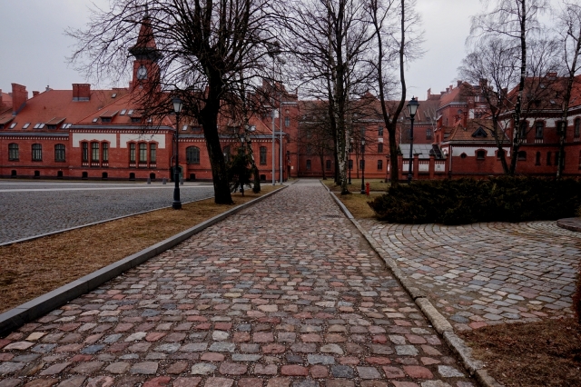 Not far from LCC's campus is one of the campuses of Klaipeda University.  It is housed in an old German military barracks.